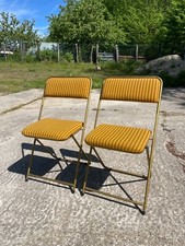 2 chaises vintage en métal