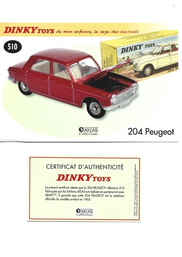 Dinky toys fiche certificat - toys, +
