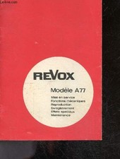 Revox Modele A77 magnetophone