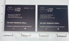 Linn Kan Speaker  Rear  Badge