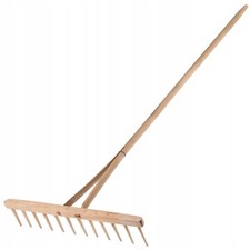 Râteau KADAX, râteau à foin avec long manche en bois, râteau...