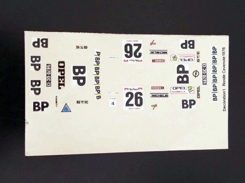 Decal opel kadett - -, gt/e