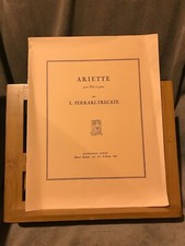 L. Ferrari-Trecate Ariette pour flûte et piano partition éditions Leduc