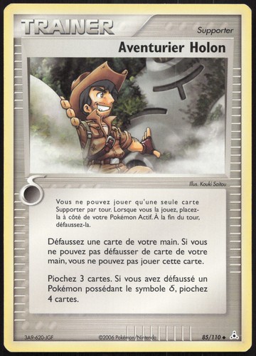 Carte pokémon aventurier - carte,