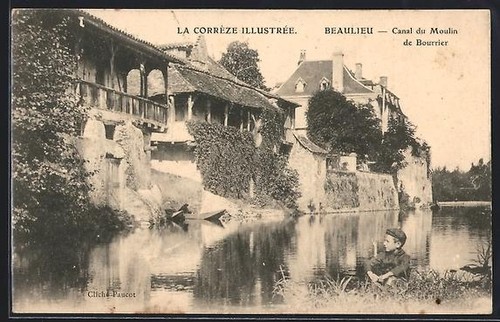 Cpa beaulieu canal moulin - canal, du