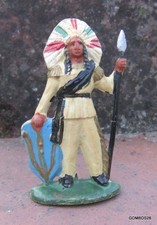 SOLDAT CYRNOS FAR WEST /CHEF INDIEN AVEC LANCE  ET BOUCLIER NO STARLUX  GUILBERT