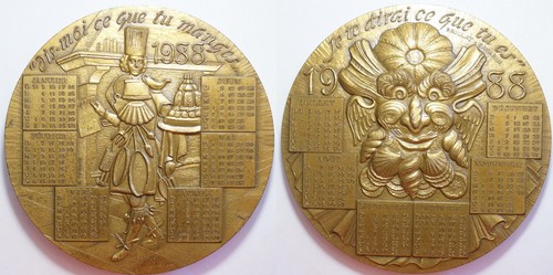 Medaille calendrier mdp - mdp, de
