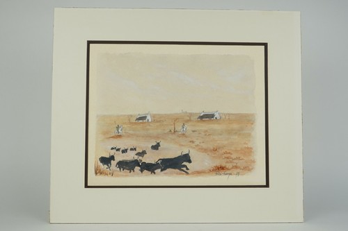 Aquarelle tauromachie artiste