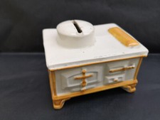 Rare tirelire a casser ancienne Esdeve Sarreguemines France Cuisinière