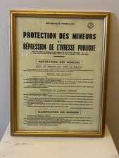 Déco Bistrot ... REPRESSION DE L'IVRESSE Affiche Bar Tabac Ancien Vintage