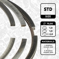 Segments, Citroën Peugeot DS 1,2 1608385680 1608990380 Hmp (EB2FB) Hmt (EB2D)