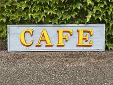 plaque - enseigne ancienne de café