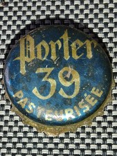 ancienne capsule de bière PORTER 39 • BRASSERIES REUNIES DE MAUBEUGE Kronkorken
