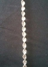 Collier maille miroir torsadee en argent 925/1000