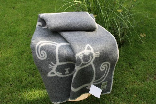 Couverture laine naturelle - couverture,