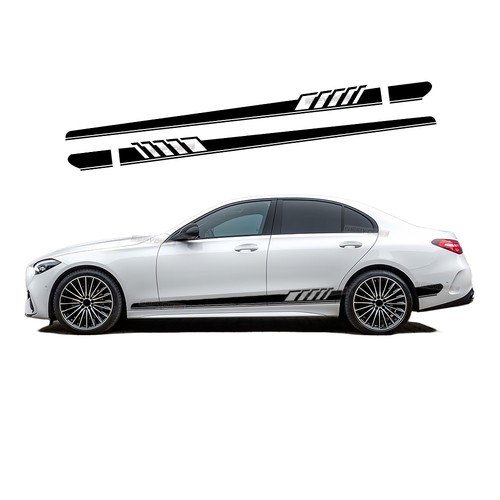 Car side stripes sticker - car, for