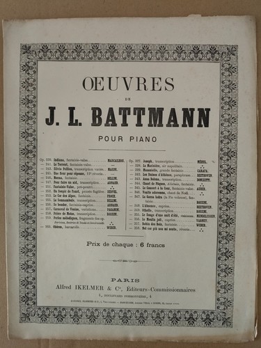 Partition ancienne piano - ancienne,