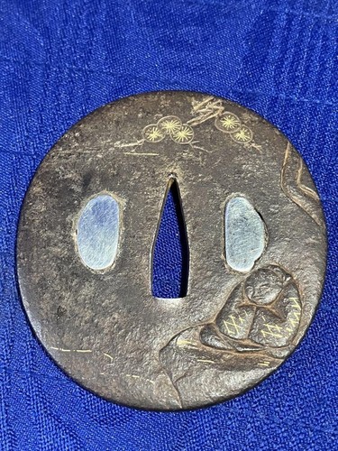 Ancien petit couteau tsuba - ancien,