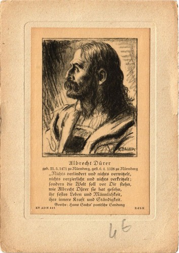 Cpa albrecht durer - albrecht, peintre