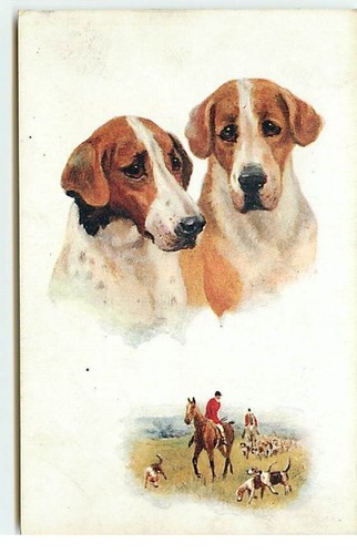 Deux portraits chiens et - deux,