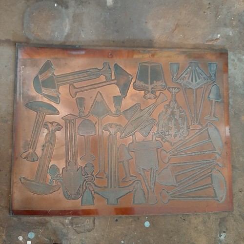 Ancienne matrice imprimerie - matrice, d'imprimerie