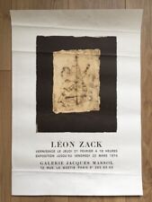 LEON ZACK (1892-1980) Affiche d’Exposition Galerie Jacques Massol Paris 1974
