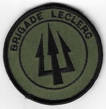 INSIGNE TISSU, PATCH MILITAIRE BRIGADE LECLERC-KOSOVO-OTAN