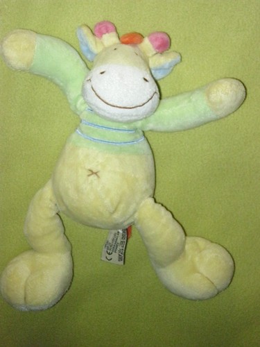 Doudou cheval zebre - zebre, vert