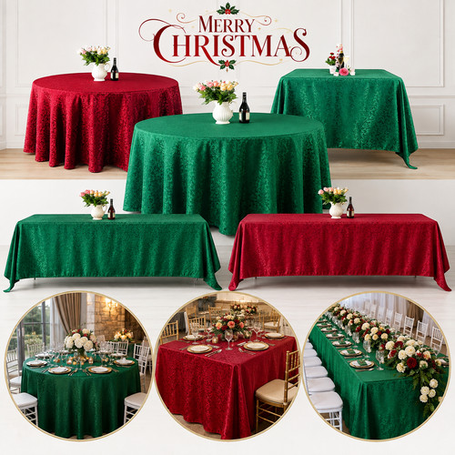 Nappe damassée jacquard - damassée,