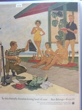 Publicité bière rétro pop