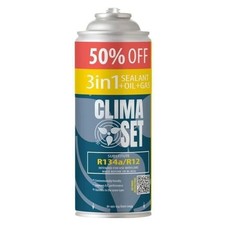 Gaz de climatisation - CLIMASET - R134a 3in1 - 626g - Avec huile et mastic