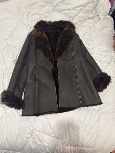 Manteau mouton retourné mac - retourné,