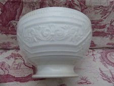 KG Lunéville Exceptionnel grand bol décor relief  XIX ème traces d'usage cheveux