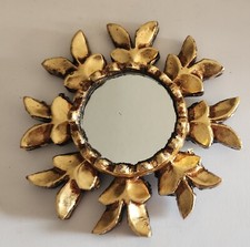 Pérou : Péruvien Sun Bois Miroir, Fait Main, Neu