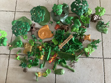 playmobil   vrac végétation et décors divers, gros lot