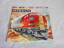 Marklin Catalogue 1961/62 French edition model railways