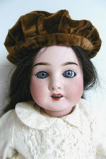 POUPÉE ANCIENNE BISCUIT LIMOGES CORPS BOULES 40cm PLUS CHEMISE DE PRÉSENTATION