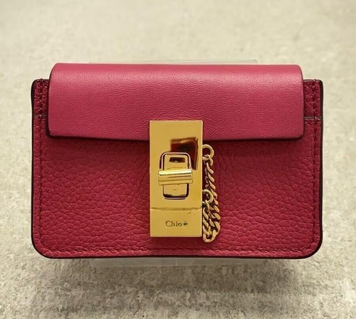 Portefeuille chloé plaid red - chloé,