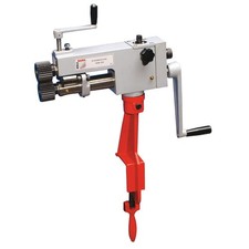 Plaqueuse de chants manuelle a rouleaux pour tole Holzmann skm200