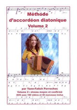 Accordéon diatonique méthode + DVD volume 2 de Yann Fanch Perroches