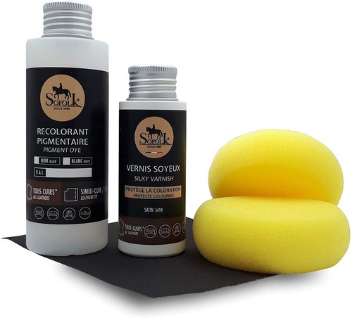 Kit peinture cuir siège - cuir,