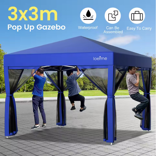 3x3m pop gazebo screen - 3x3m,