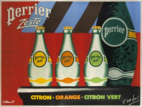Affiche poster perrier - poster,
