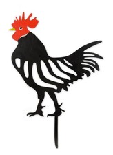 Une silhouette de coq en fonte