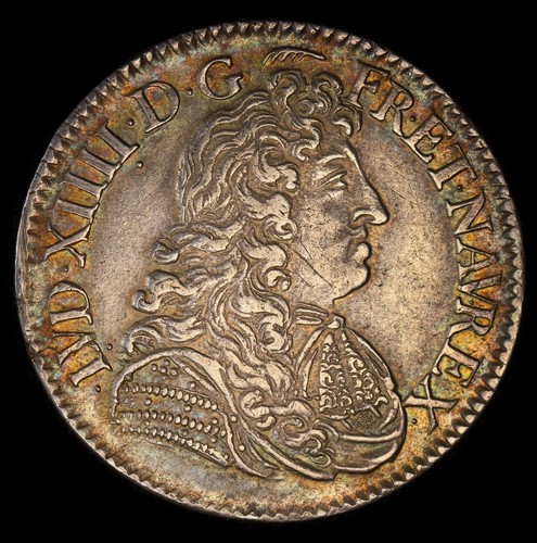 Louis xiv demi - demi-écu, à