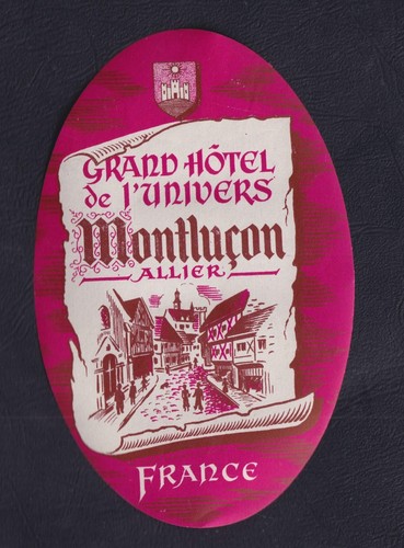 Ancienne étiquette bagage - ancienne, de