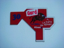 MAGNET DÉPART’AIMANT LE GAULOIS CARTE DE FRANCE DÉPARTEMENT 30 GARD