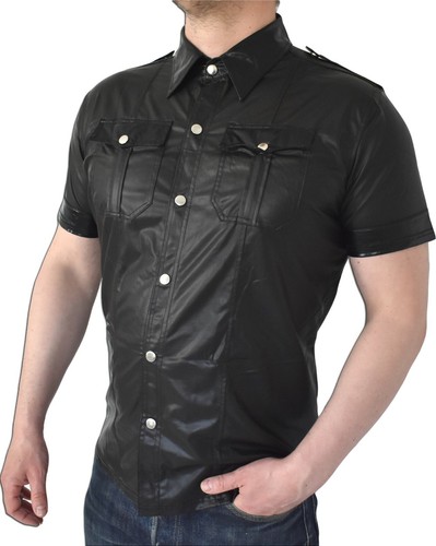 Chemise cuir pour hommes - en,