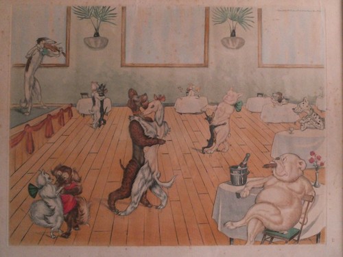 Bal tabarin aquatinte - bal,