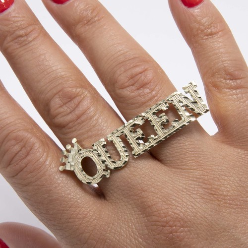 Bague deux doigts or - deux,